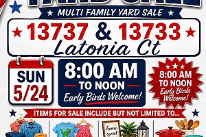 Multi-Family yard sale Sunday 5/24
