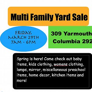 Yard sale photo in Columbia, SC