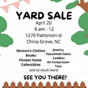 Yard sale photo in China Grove, NC