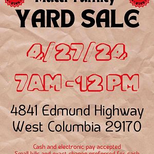 Yard sale photo in West Columbia, SC