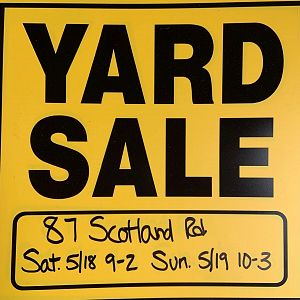 Yard sale photo in Norwich, CT