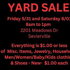 Yard sale photo in Sevierville, TN