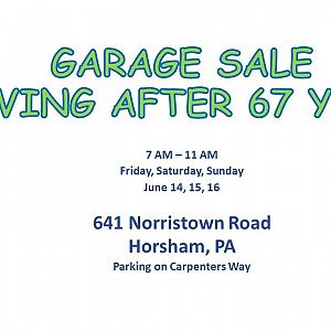Yard sale photo in Horsham, PA