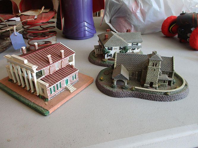 Multi family tons of books, Halloween costumes, Golf photo
