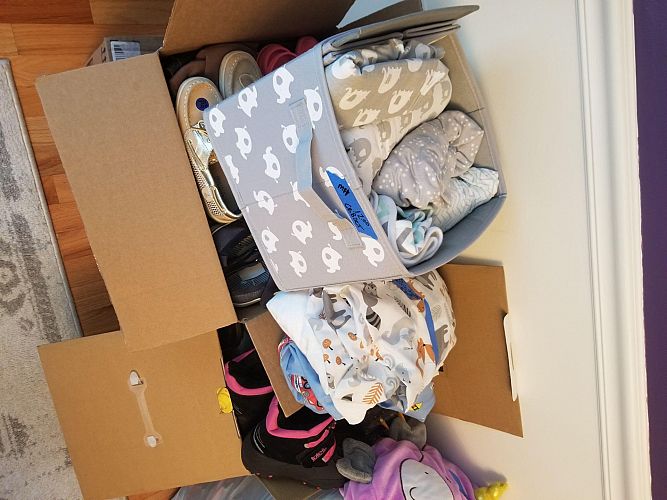 Multi family yard sale photo
