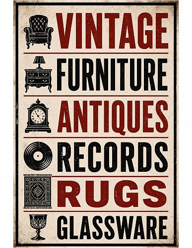 Warehouse Demolition Sale – 5 Floors of Antiques, Furniture, Records & More! photo