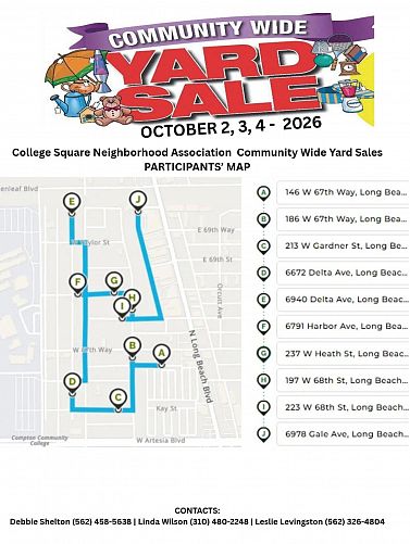 College Square Neighborhood Association “Community/Multi-Family Yard Sales”